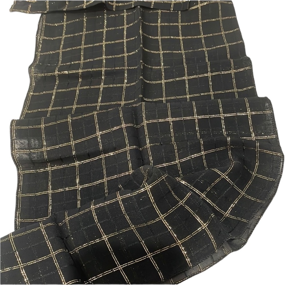 Vintage Echo Black and Gold Scarf.